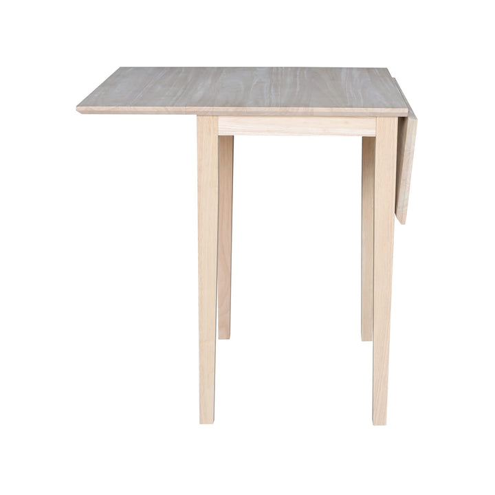 International Concepts Small Drop-leaf Table Unfinished - Diamond Home USA