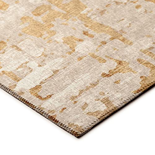 Addison Rugs Bravado ABV35 Caramel Washable 9' x 12' Indoor Outdoor Area Rug - Diamond Home USA