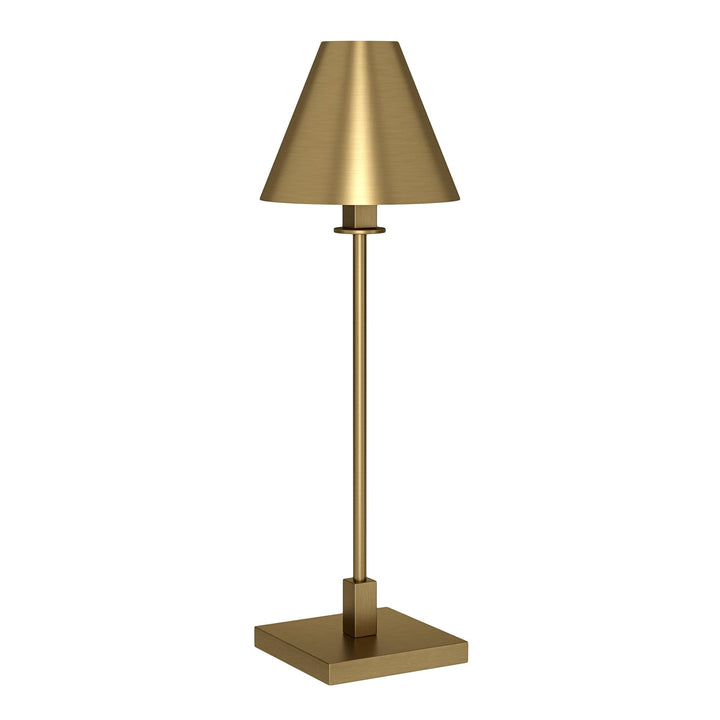 28" Tall Table Lamp with Metal Shade 9" Wide Gold Modern Contemporary Brass - Diamond Home USA