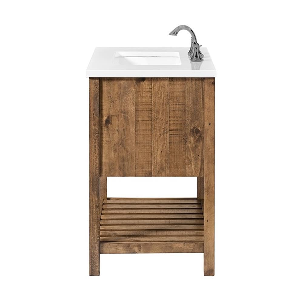 Martin Svensson Home Monterey 31" Wood Single Bathroom Vanity Natural Brown - Diamond Home USA