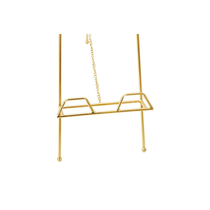 Geometric Gold Floorstanding Easel - 40" Iron - Diamond Home USA