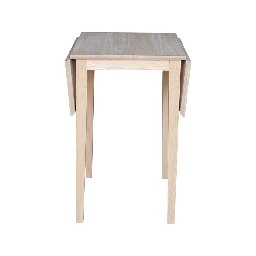 International Concepts Small Drop-leaf Table Unfinished - Diamond Home USA