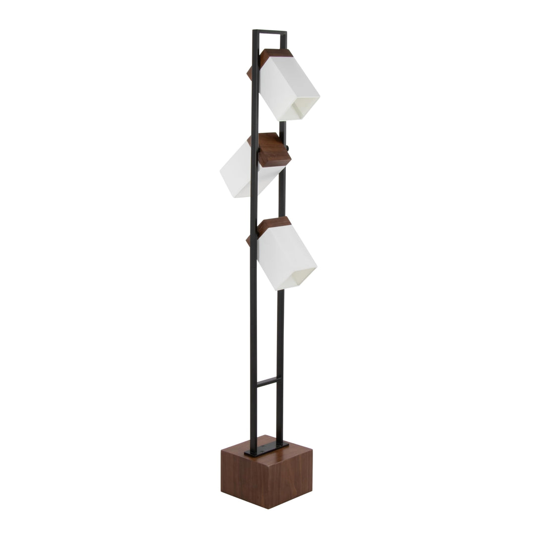 Porch Den 67.5" Floor Lamp Black Modern Contemporary Bulbs Included - Diamond Home USA
