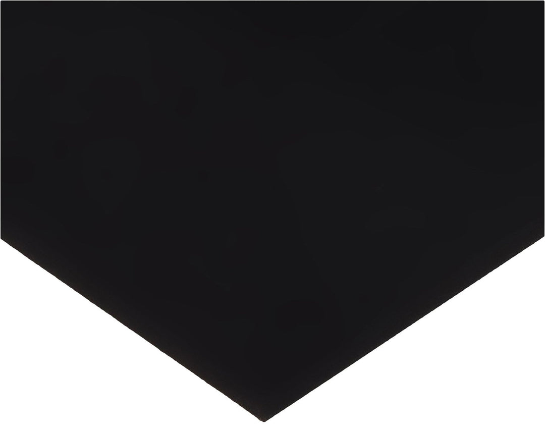 PVC (Polyvinyl Chloride) Shim Stock Flat Sheet Black 0.0125" Thickness 10" Width