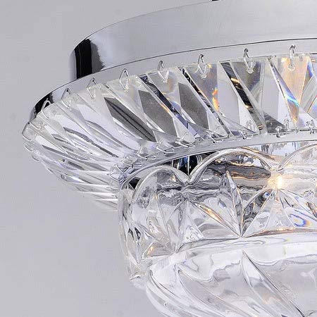 The Lighting Store Graciela 3-Light Chrome/Crystal Flush Mount Chandelier - Diamond Home USA