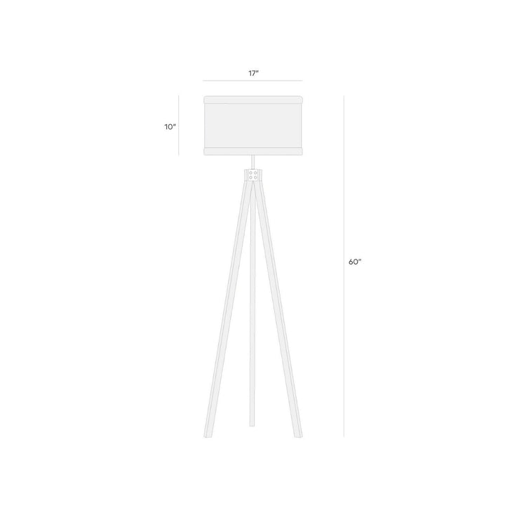 Led Floor Lamp Brown Traditional Bulbs Included Energy Efficient - Diamond Home USA