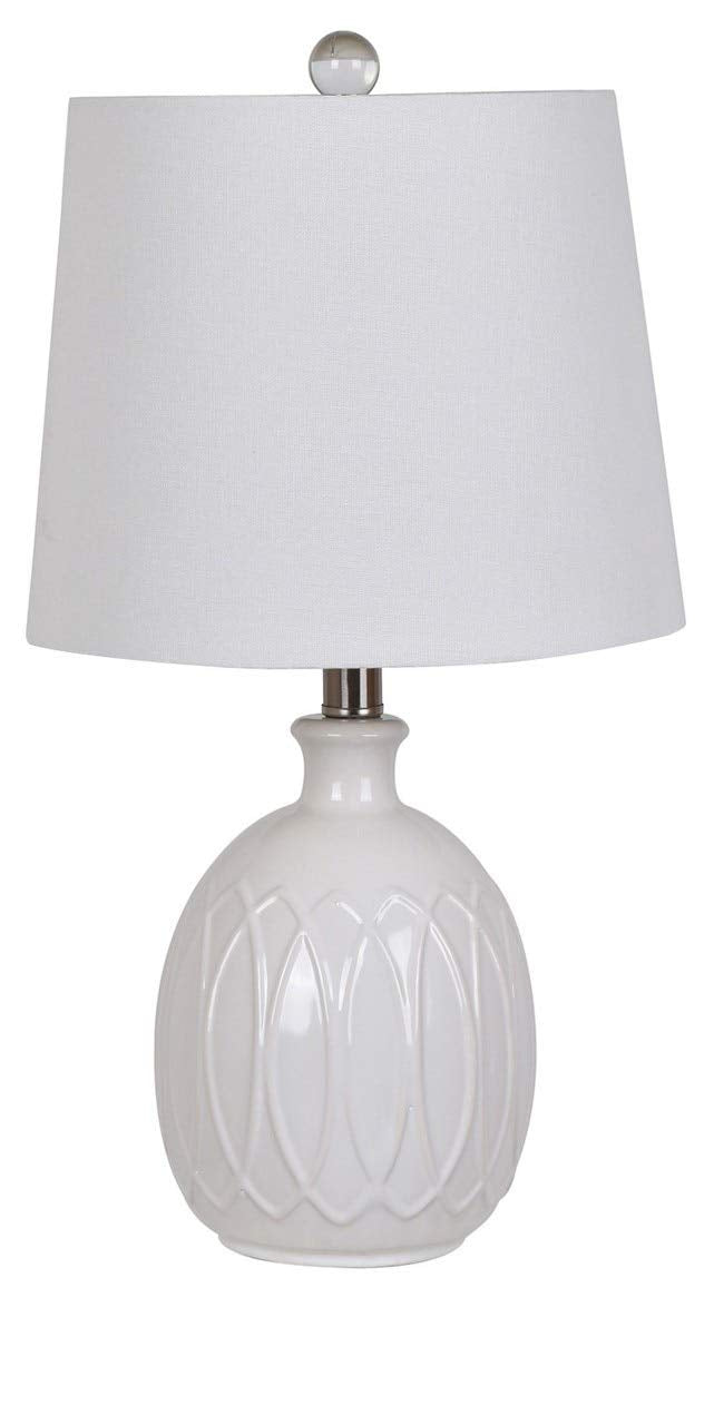 Crestview Ceramic Table Lamp 21.5" White