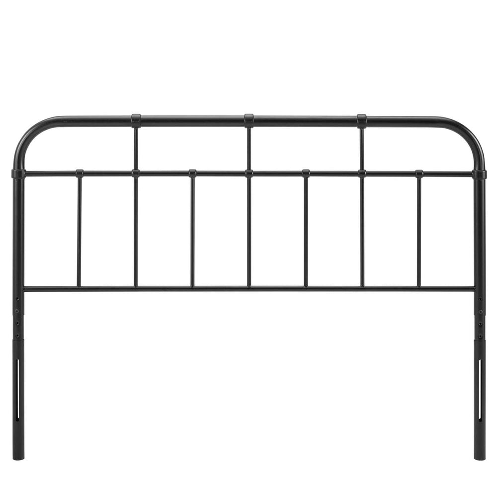 Modway Alessia Modern Farmhouse Metal Full Headboard in Black - Diamond Home USA