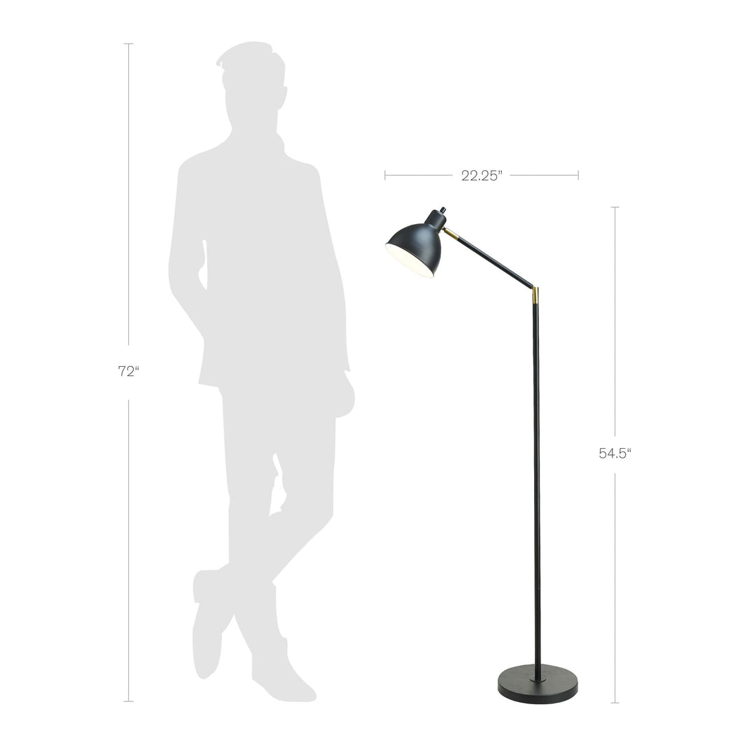 Catalina Lighting 21401-000 Modern Adjustable Floor Lamp Standing Lamp Living - Diamond Home USA