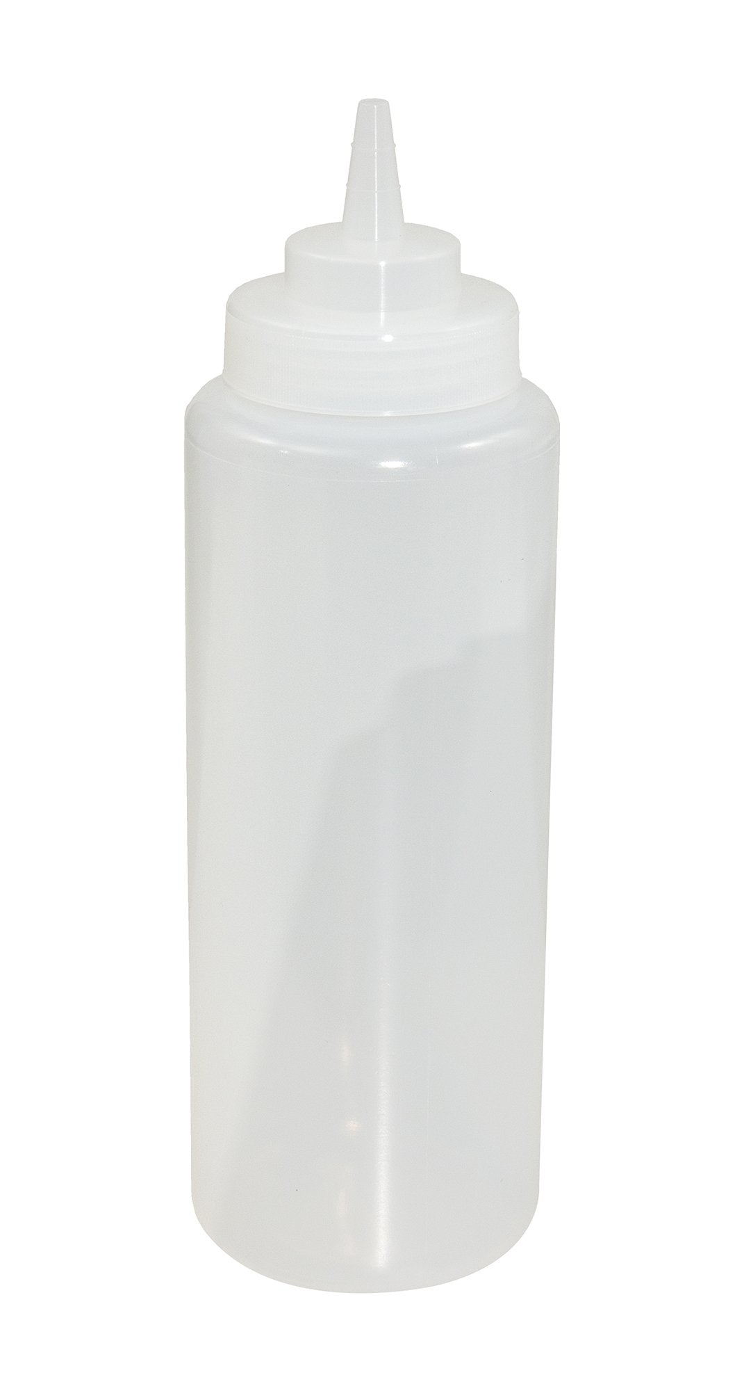Crestware SB32CW (1 dz.) Squeeze Wide Mouth Bottle (1 Dozen) 32 oz Clear