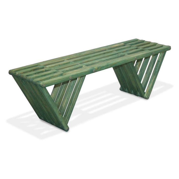 Wood Backless Bench, Modern style L 54" x15" deep x 17" Tall