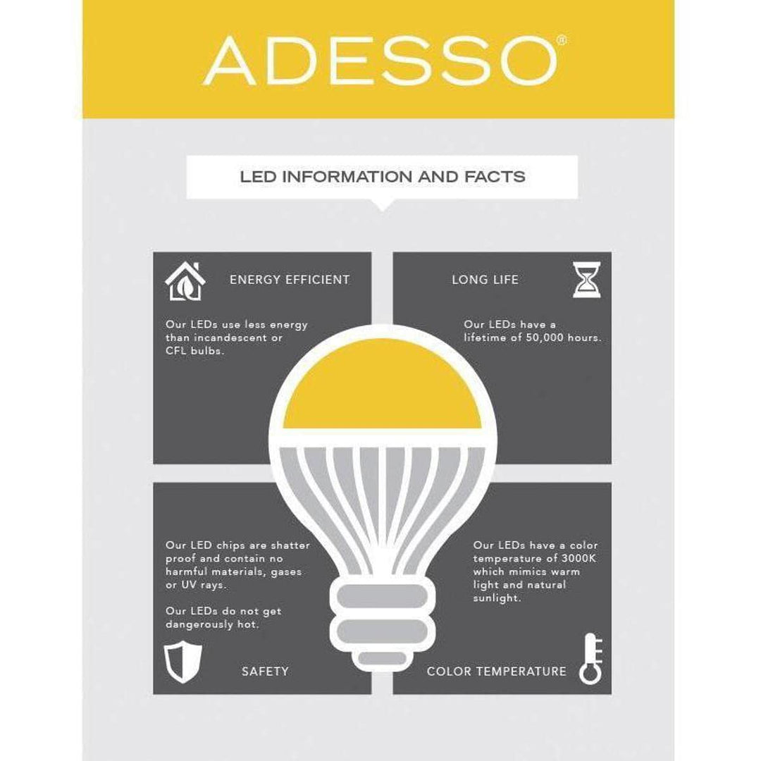 Adesso Home 3558-21 Transitional LED Floor Lamp from Reader Collection in - Diamond Home USA