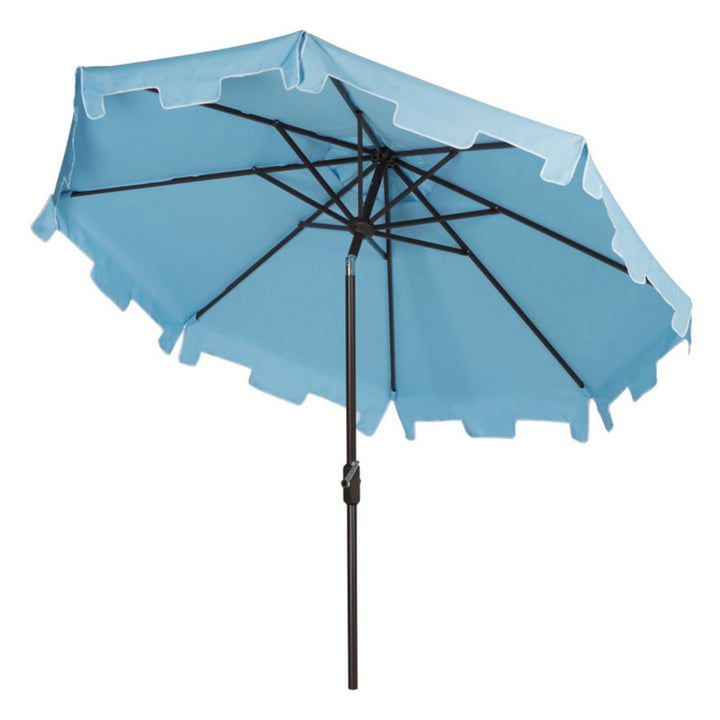 Safavieh Outdoor Collection Zimmerman Crank Market Umbrella with Flap - Diamond Home USA