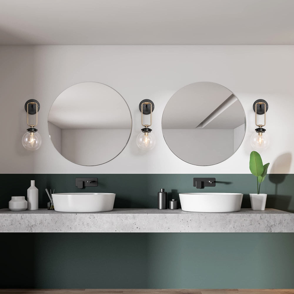 Sconces Wall Lighting Farmhouse Globe Wall Sconce 1-Light Wall Light with - Diamond Home USA