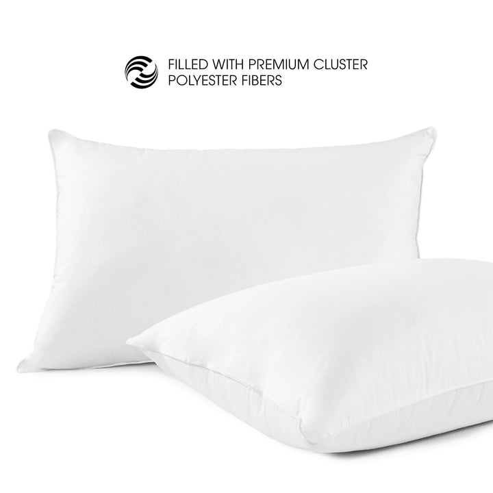 I Am Side Sleeper Pillow 2 Pack White Set of - Diamond Home USA