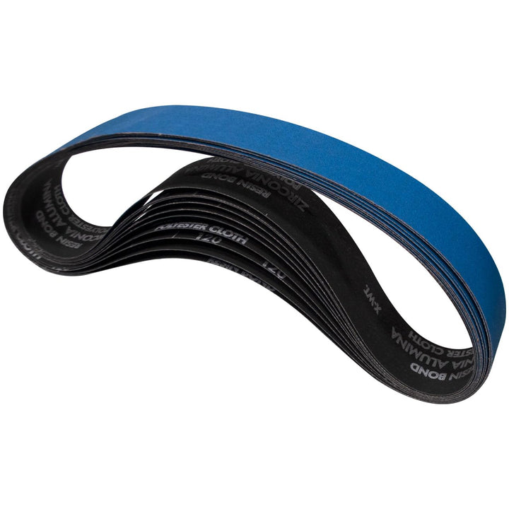 Norton 78072761959 2x36” BlueFire R823P Zirconia Alumina Cloth Narrow Benchstand