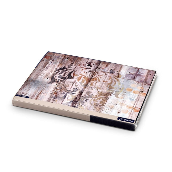 Frozen in Time Placemats Set of 4 15.7 Inches X 11.7 Each Beige Brown Casual - Diamond Home USA