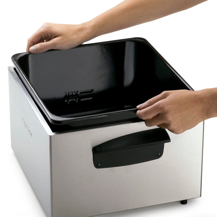 Presto 05466 Stainless Steel Dual Basket Pro Fry Immersion Element Deep Fryer - Diamond Home USA