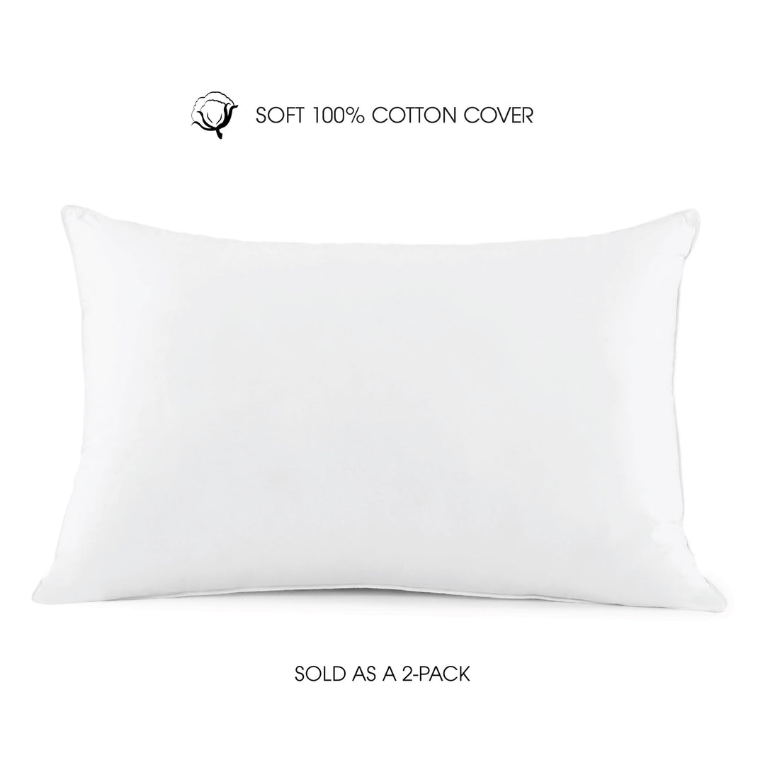 I Am Side Sleeper Pillow 2 Pack White Set of - Diamond Home USA