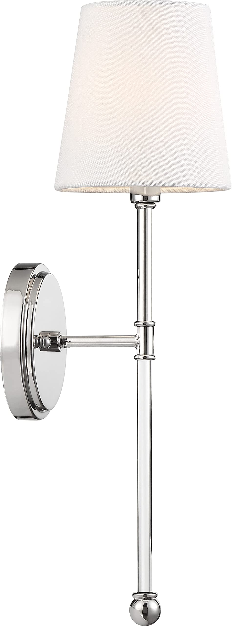 Nuvo 60/6688 Olmsted 1 Light Wall Sconce Polished Nickel Finish - Diamond Home USA