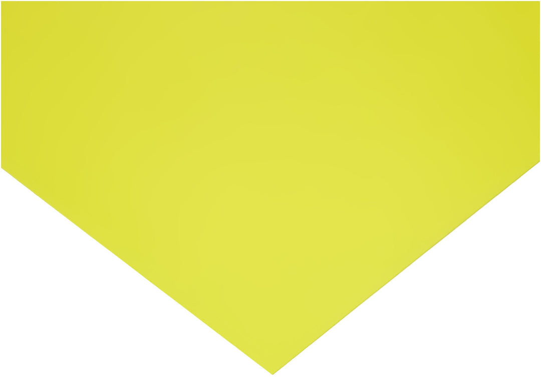 PVC (Polyvinyl Chloride) Shim Stock Flat Sheet Yellow 0.020" Thickness 10" Width