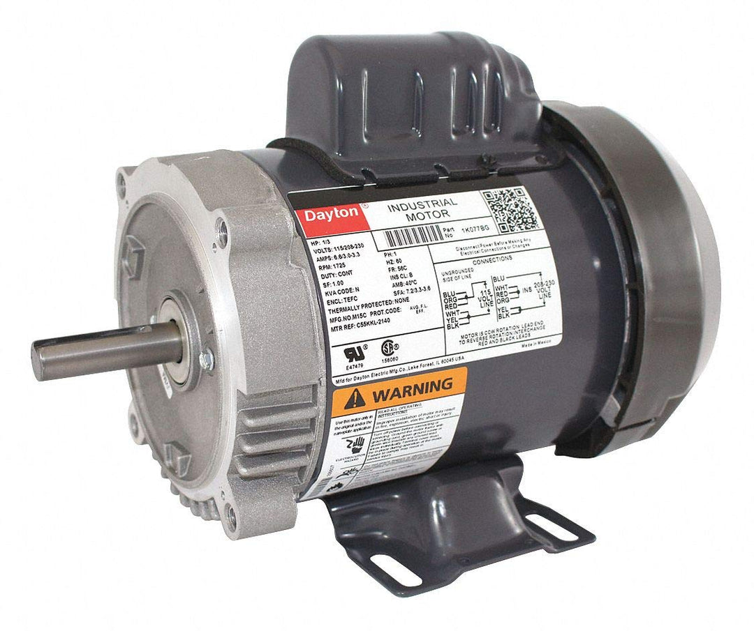 Dayton /3 HP General Purpose Motor Capacitor-Start 725 Nameplate RPM Voltage