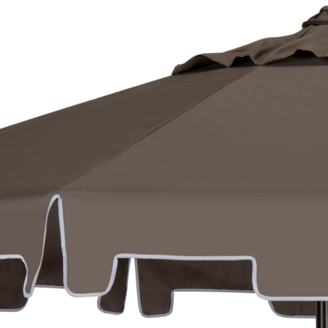 Safavieh Outdoor Collection Zimmerman Crank Market Umbrella with Flap - Diamond Home USA