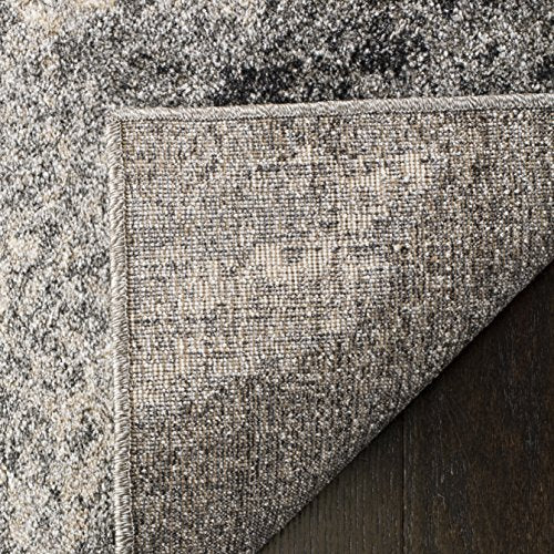 SAFAVIEH Retro Collection Accent Rug - 2'6" x 4' Grey & Ivory Modern Abstract - Diamond Home USA