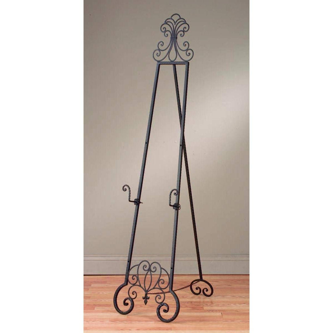 Mahogany Metal 5ft 9in Easel Free Standing Art Display Tall Decorative icture