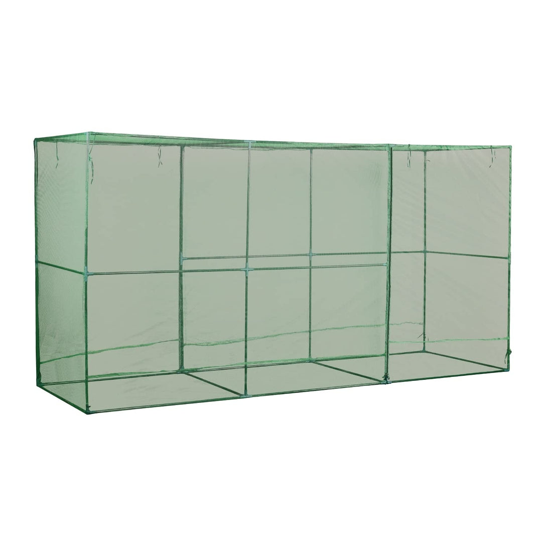 12'x4'x6' Crop Cage Plant Protection Tent Netting Cover Lawn with Zippered - Diamond Home USA