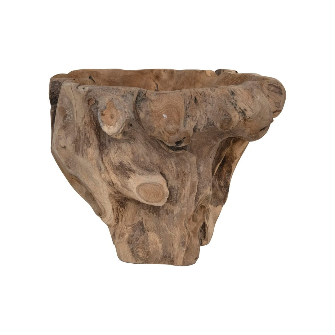 Decorative Teakwood Bowl Brown Teak