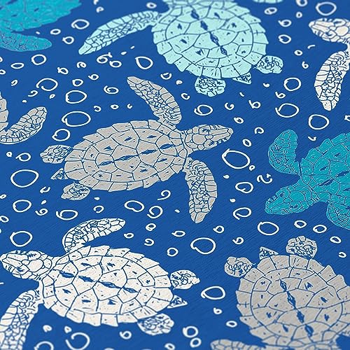 Indoor/ Outdoor Surfside Turtle Washable Rug New