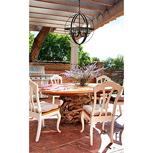 Westinghouse 6339000 Stella Mira Six-Light Outdoor Chandelier Oil Rubbed Bronze 6-Light - Diamond Home USA