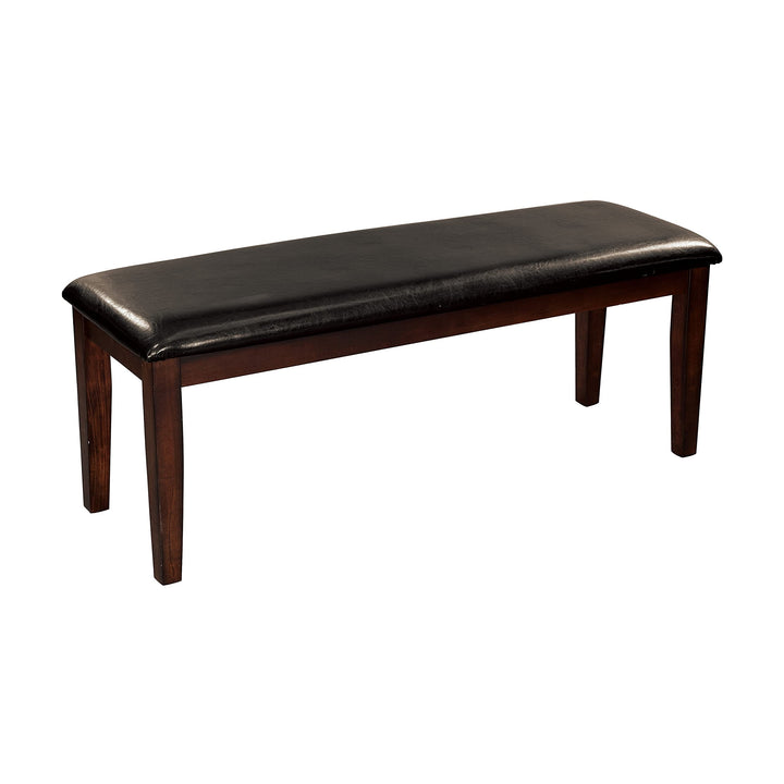 Dining Bench Brown Modern Contemporary Upholstered Cherry Finish - Diamond Home USA