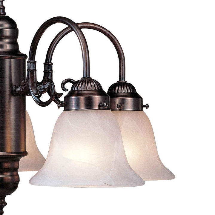 Volume Lighting V4325-79 Chandelier 23" x 23" x 14" Antique Bronze Finish - Diamond Home USA