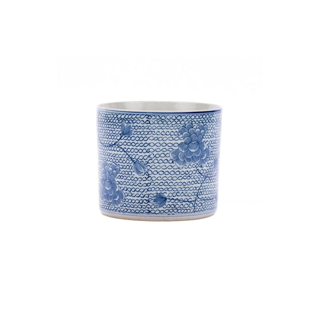 Blue White Chain Orchid Pot Porcelain
