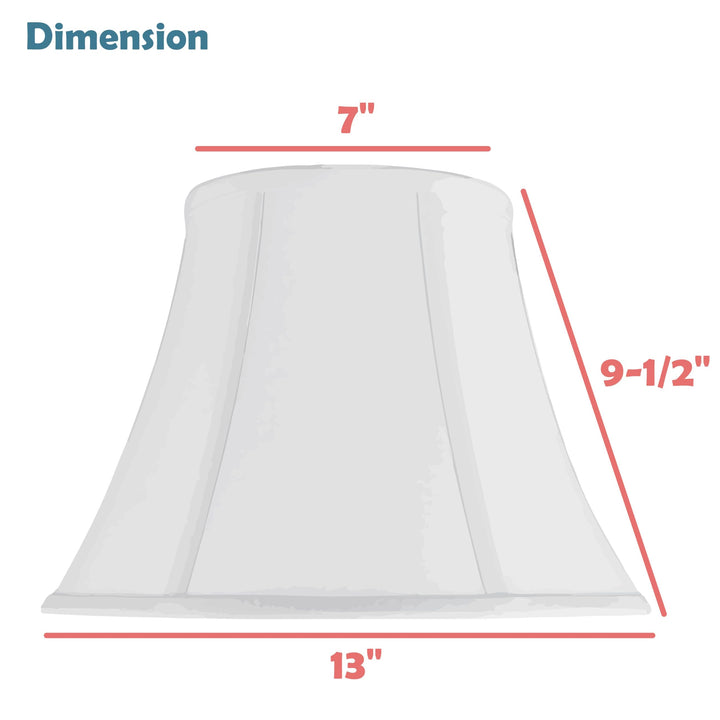 Aspen Creative 30216 Transitional Bell Shaped Spider Construction Lamp Shade - Diamond Home USA