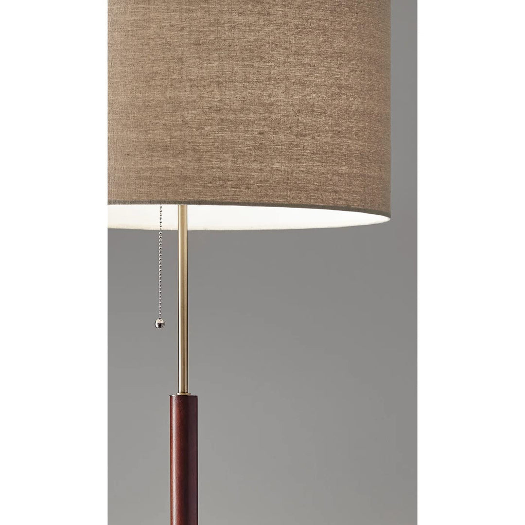 Adesso 3377-15 Floor Lamp Walnut - Diamond Home USA