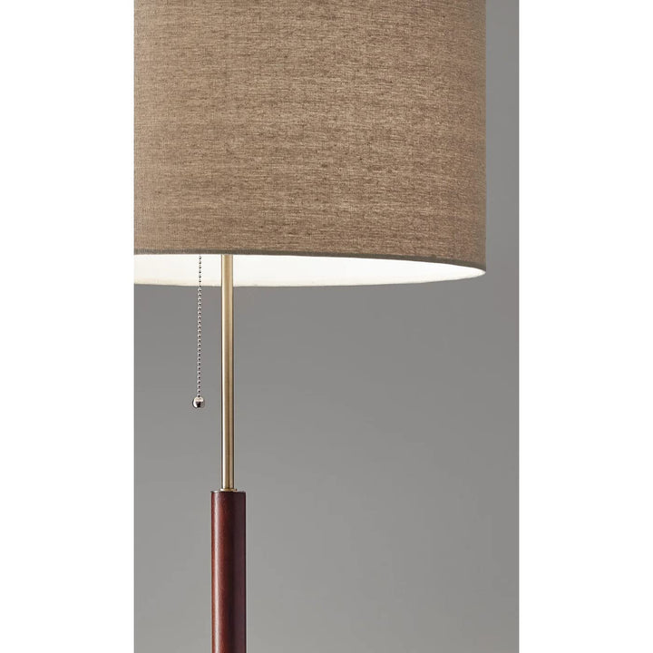 Adesso 3377-15 Floor Lamp Walnut - Diamond Home USA
