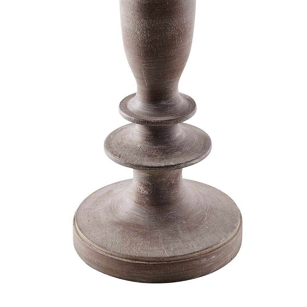 29" h Table Lamp Set of 2 Wood Finish with White Linen Shade 29'' Farmhouse - Diamond Home USA