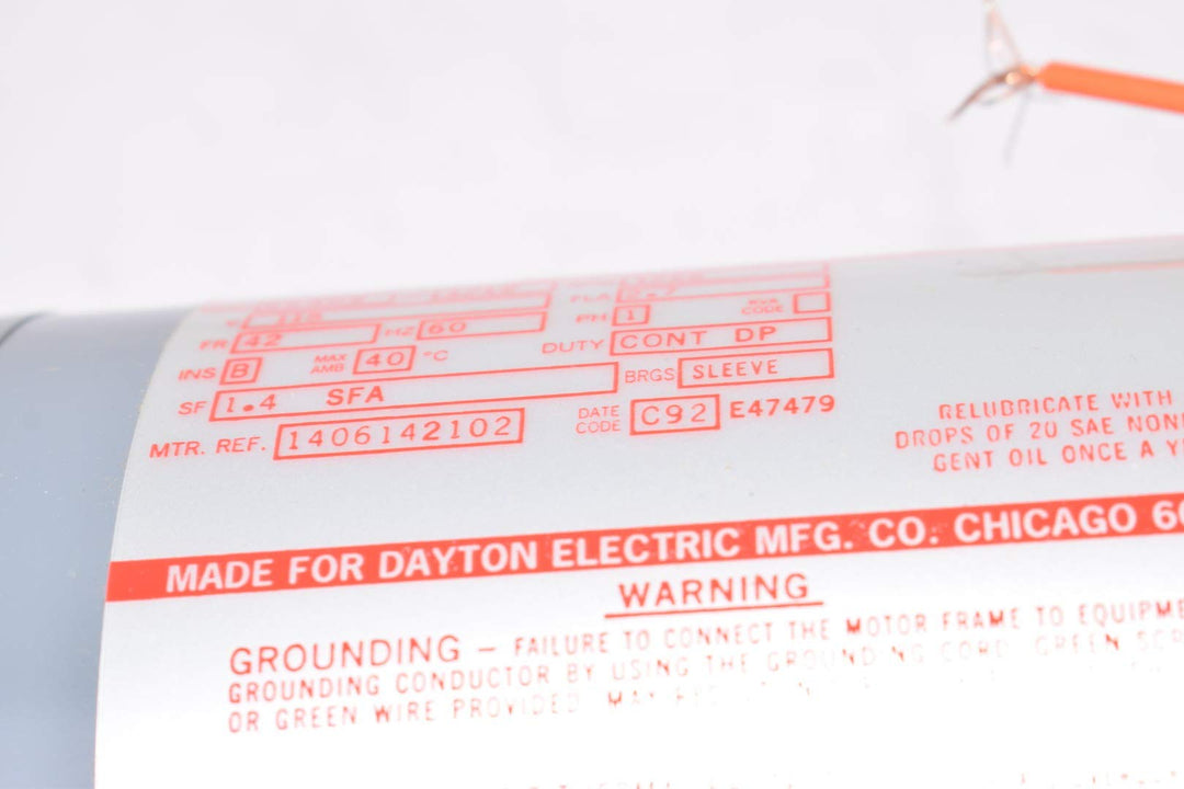 Dayton 6K402 Motor 1/12 HP General - 6K402 - Diamond Home USA