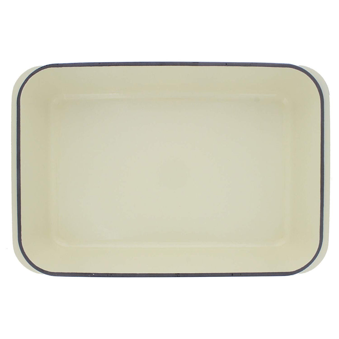 13" X 8" Red French Enameled Cast Iron Rectangular Roaster Dishwasher Safe - Diamond Home USA