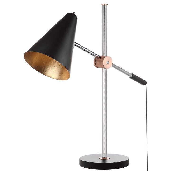 Lighting 28-inch Chrome/Black ask able Lamp 28"x8.5"x28" Modern Contemporary - Diamond Home USA