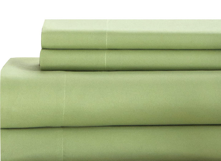 Grand Avenue Void 10 Piece Comforter Set Green/White Bed Size California King - Diamond Home USA