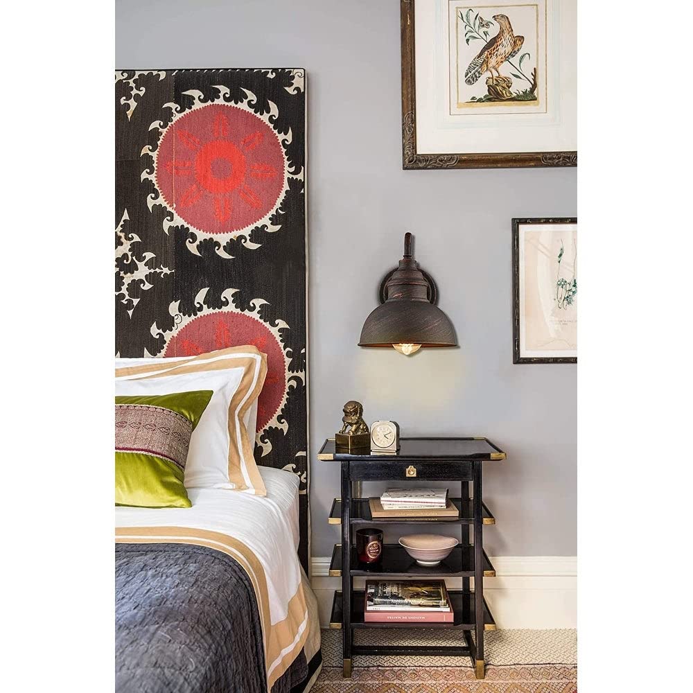 Rustic Gooseneck Wall Sconce 1-light Waterproof Outdoor/indoor Barn Bedside - Diamond Home USA