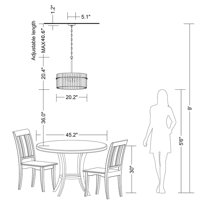 The Lighting Store Casandra 4-Light Crystal Chandelier