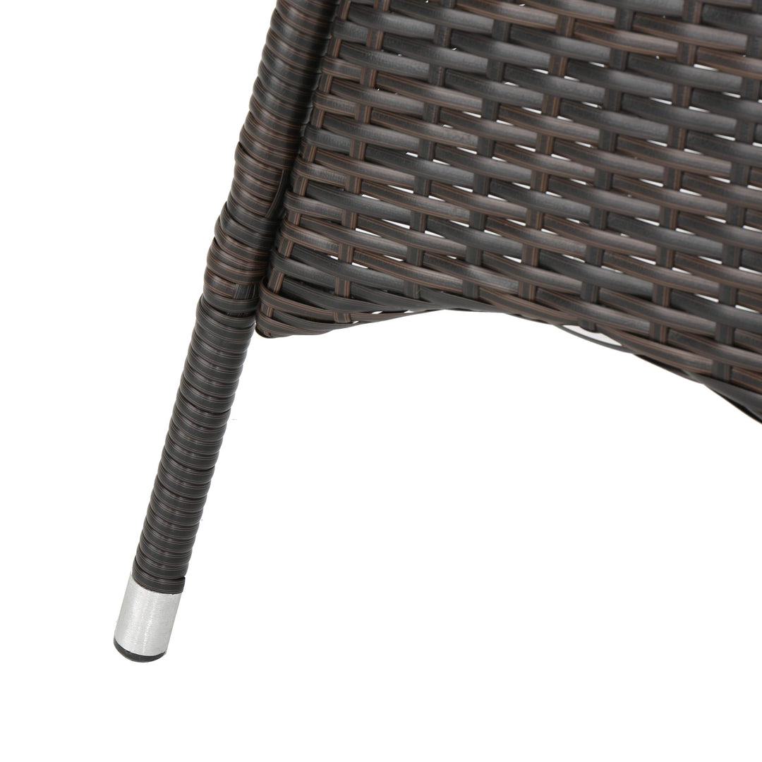 Christopher Knight Home Corsica PE Round Bistro Table Multibrown - Diamond Home USA