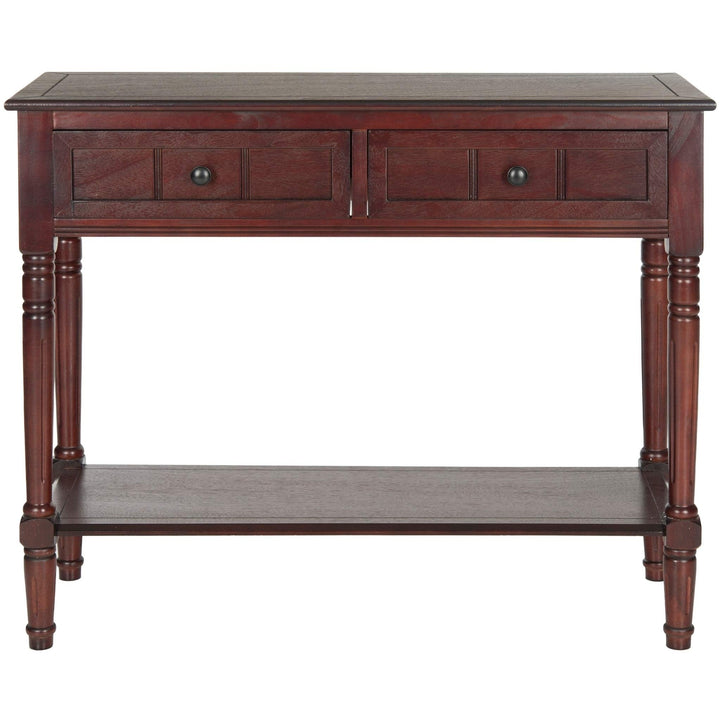 Dark Cherry 2-Drawer Console Table Transitional Rectangle Wood - Diamond Home USA
