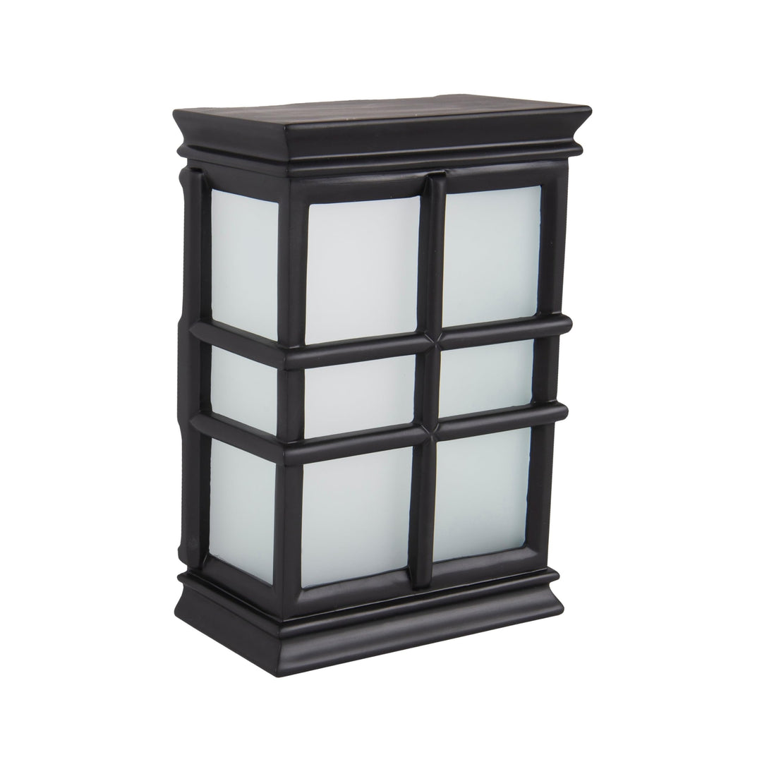 Craftmade Lighting CH1505-FB-WG 10 Inch Hand-Carved Window Pane Chime Flat Black