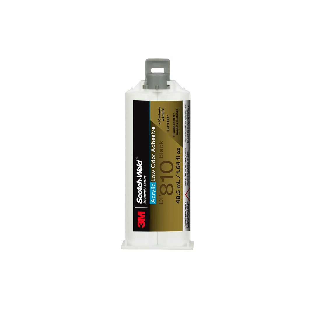 3M Scotch-Weld Low Odor Acrylic Adhesive DP810 Black 48.5 mL Duo-Pak
